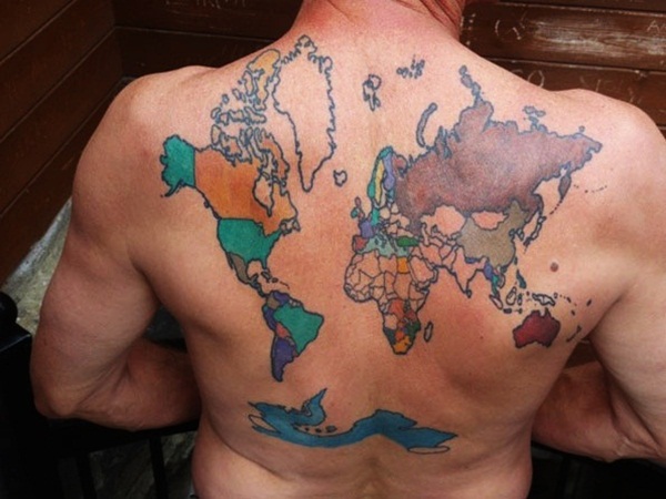 38 Best Smart Map Tattoo Design And Ideas