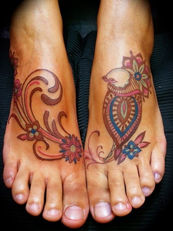 Foot Tattoo Design For Girls