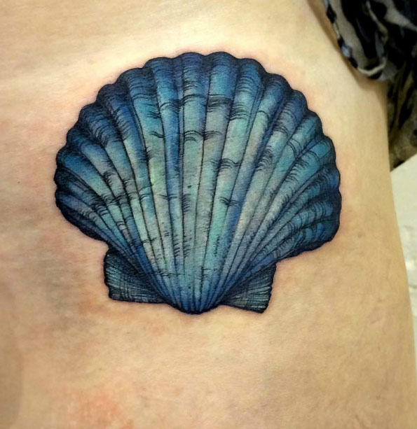 45 Beautiful Seashell Tattoos Designs For Men and Women