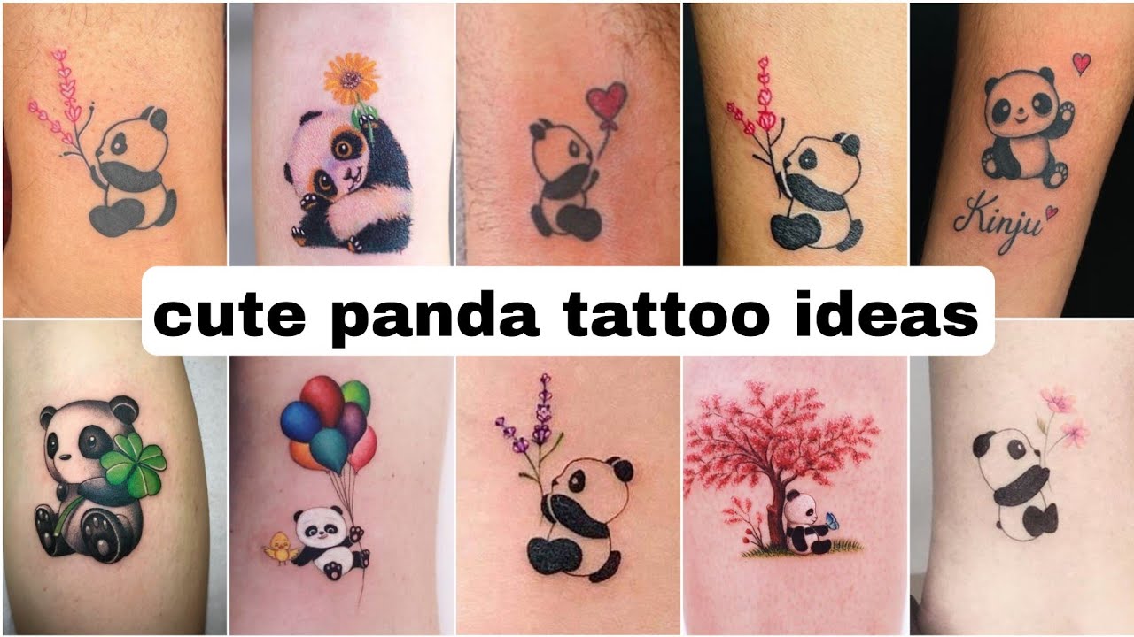 Cute Panda Tattoo Ideas for Men & Women