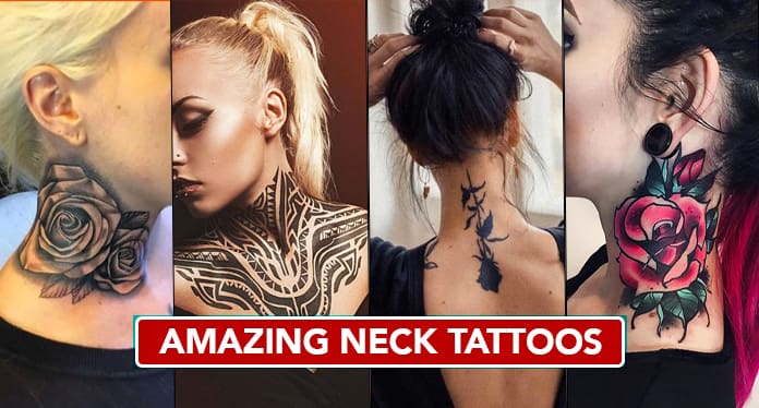Amazing Neck Tattoos For Girls 2024