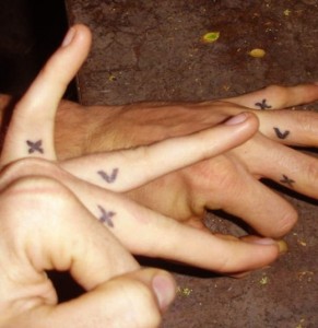 Butterfly Tattoo designs on Finger