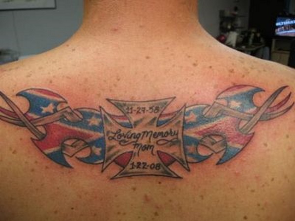 Confederate Flag Memorial Tattoo