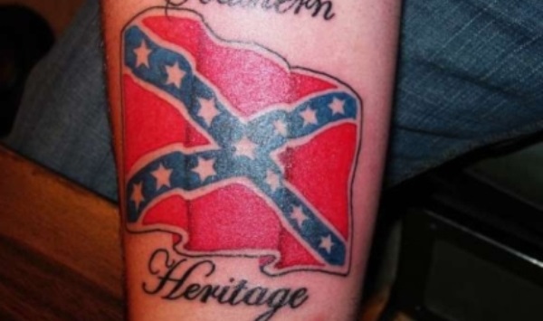 Southern Heritage Confederate Flag Tattoo