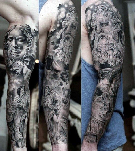full-sleeve-greek-style-mens-tattoos