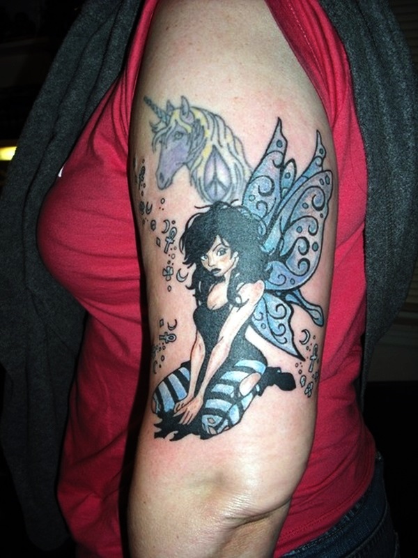 Adorable Fairy Tattoo Designs 11