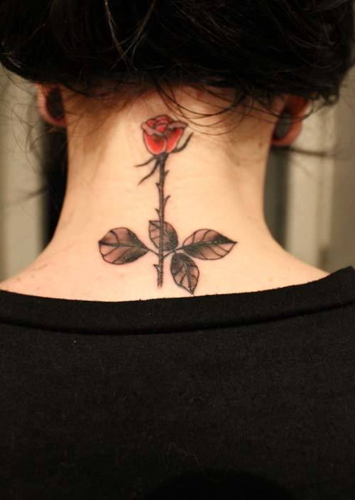Cool tattoos for girl on the neck