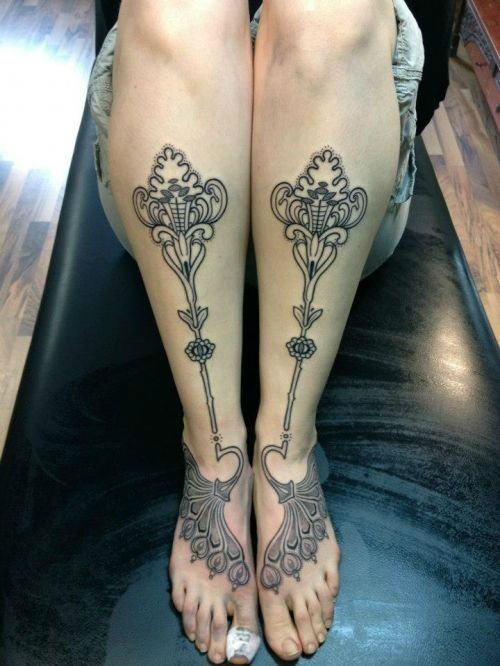 Insanely Hot Leg Sleeve Tattoos 19