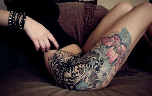 Insanely Hot Leg Sleeve Tattoos 23