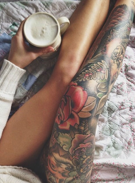 Insanely Hot Leg Sleeve Tattoos 25
