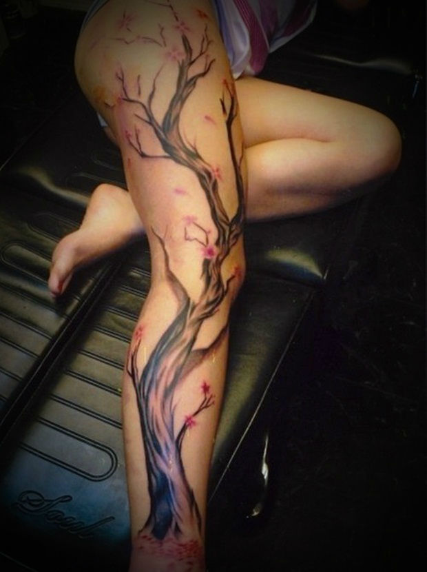 Insanely Hot Leg Sleeve Tattoos 3