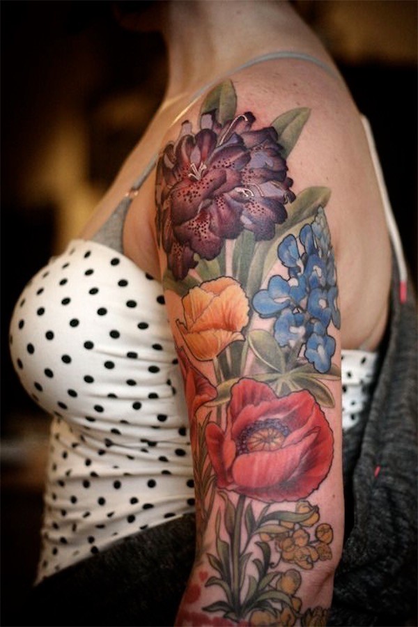 Lovely Flower Tattoo Ideas 14