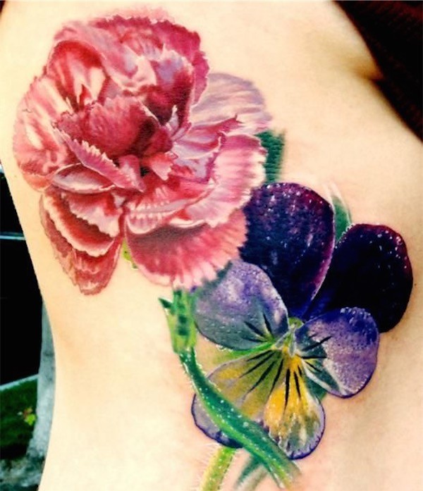 Lovely Flower Tattoo Ideas 33
