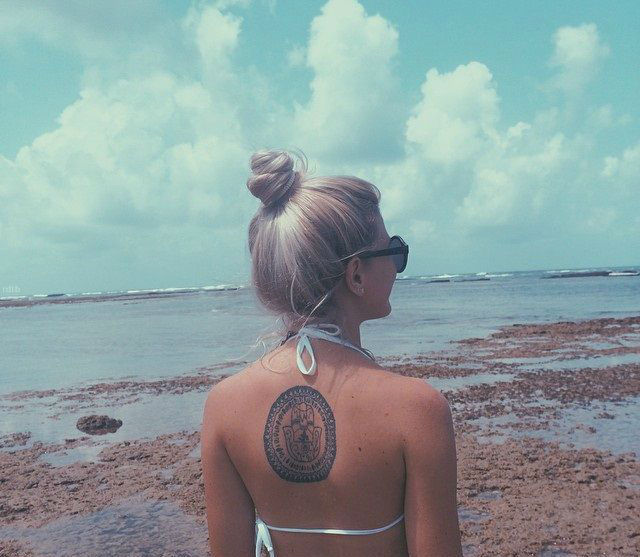 Upper Back Tattoos for Women 15