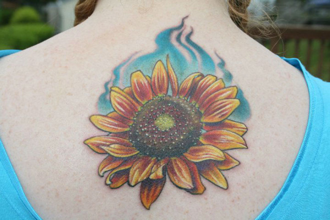20+ Warm Sunflower Tattoo Designs