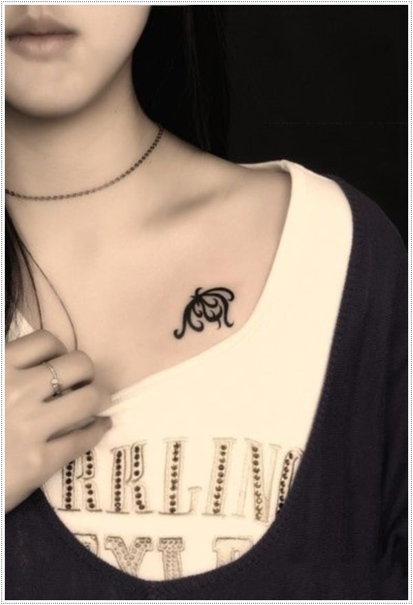stylish tattoos for girls on chest