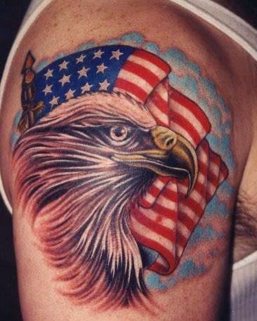 3D American tattoo