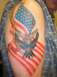 Best American Tattoo Ideas for men on shoulder