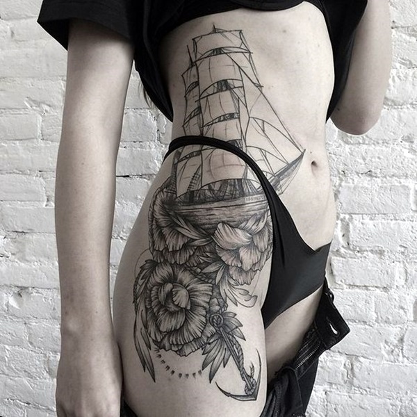 Boat Tattoo Designs 12