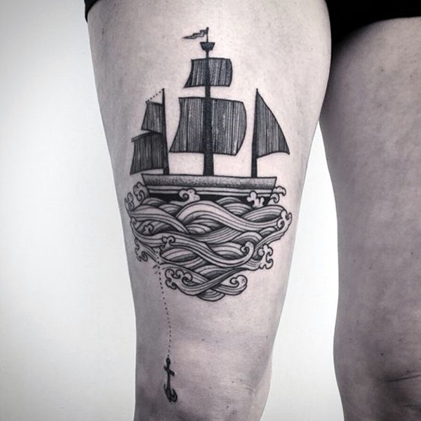 Boat Tattoo Designs 17