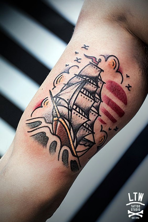 Boat Tattoo Designs 19