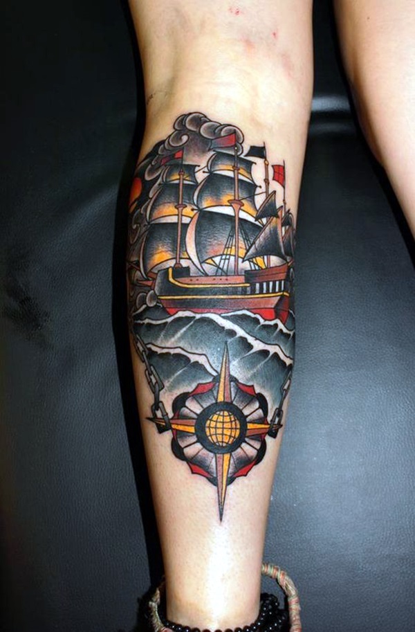 Boat Tattoo Designs 24