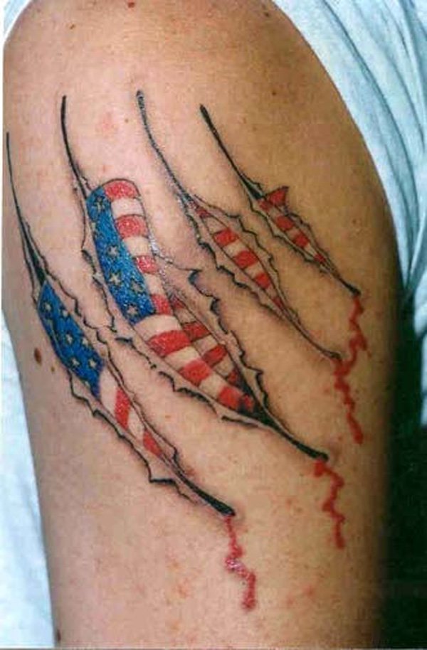 Scratch American Tattoo Idea