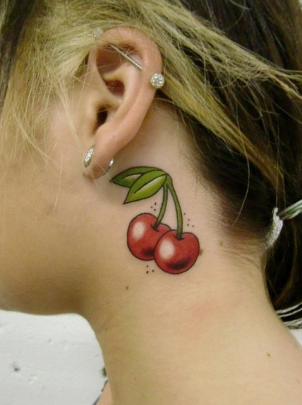 Cherry Tattoo Designs 12