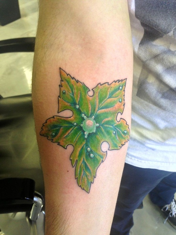 Leaf Tattoo Design Ideas 5