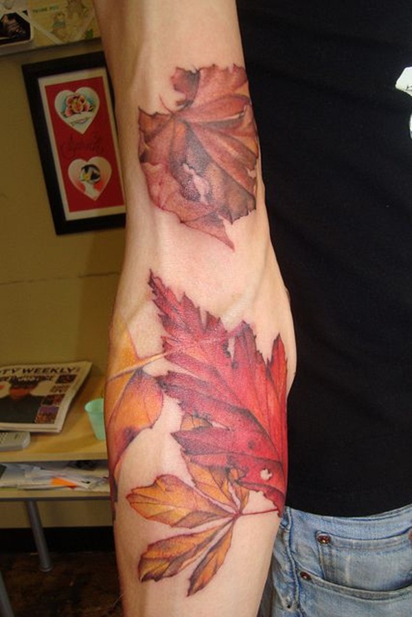 Leaf Tattoo Design Ideas