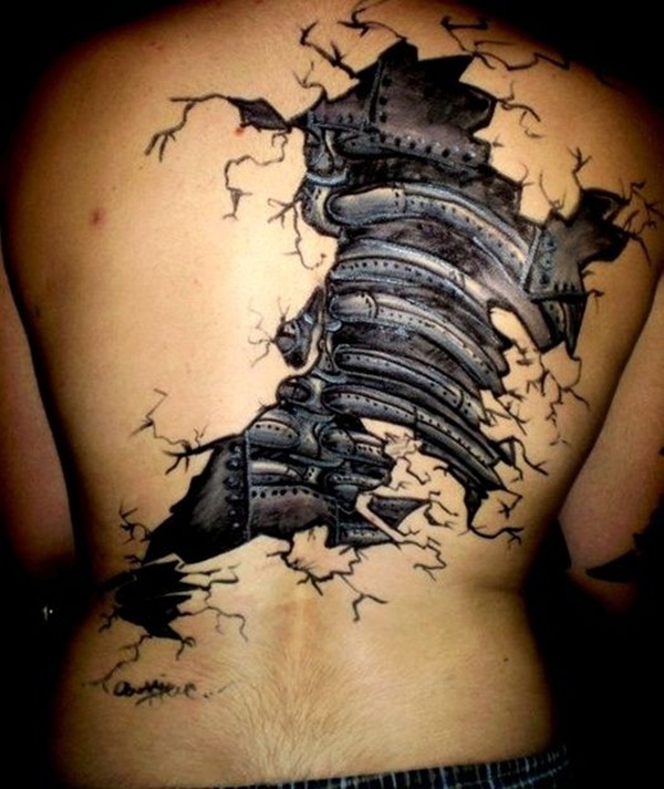 Ripped Skin Tattoo Design and Ideas 14