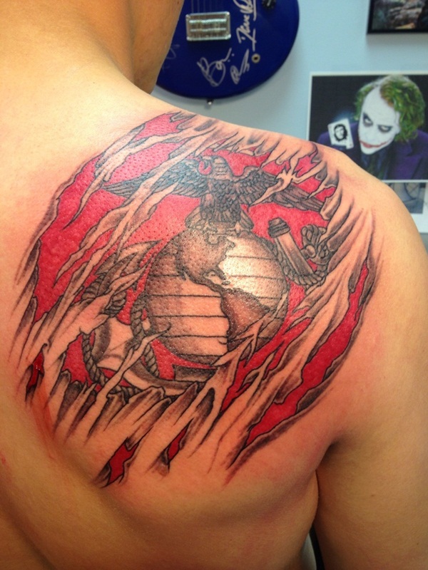 Ripped Skin Tattoo Design and Ideas 5