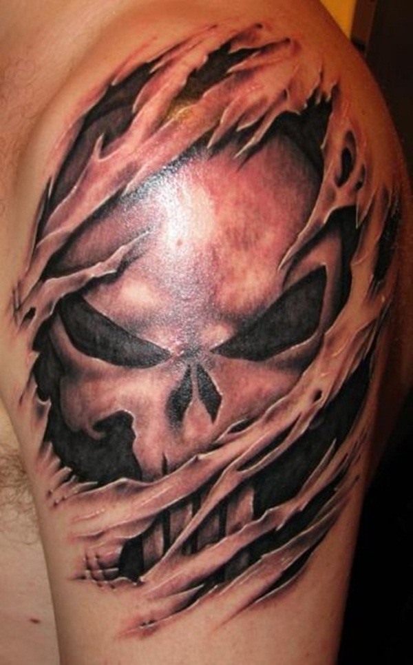 Ripped Skin Tattoo Design and Ideas 7