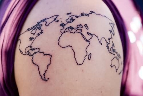 Smart Map Tattoo Design And Ideas 28