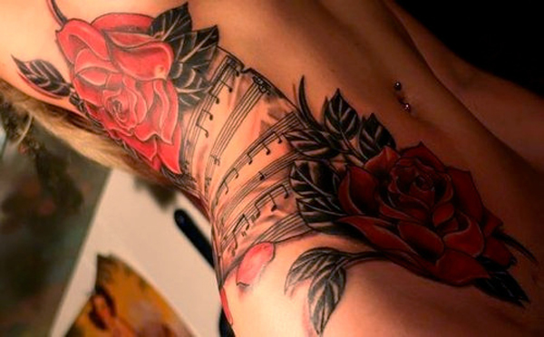 Stomach Tattoo Designs and Ideas 11