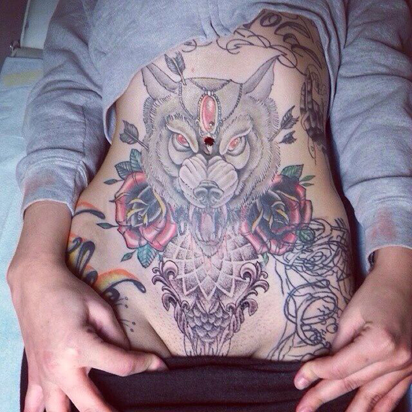 Stomach Tattoo Designs and Ideas 3