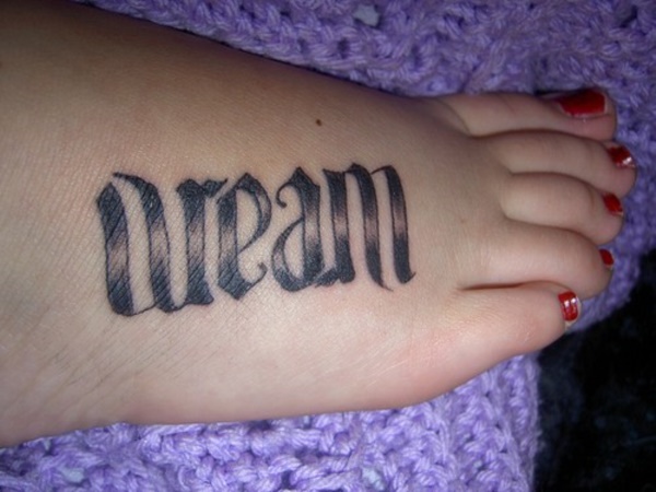 foot tattoo designs for girls 2