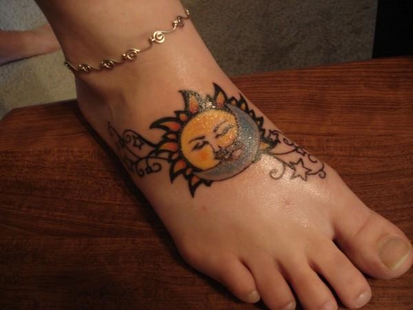 foot tattoo designs for girls 22