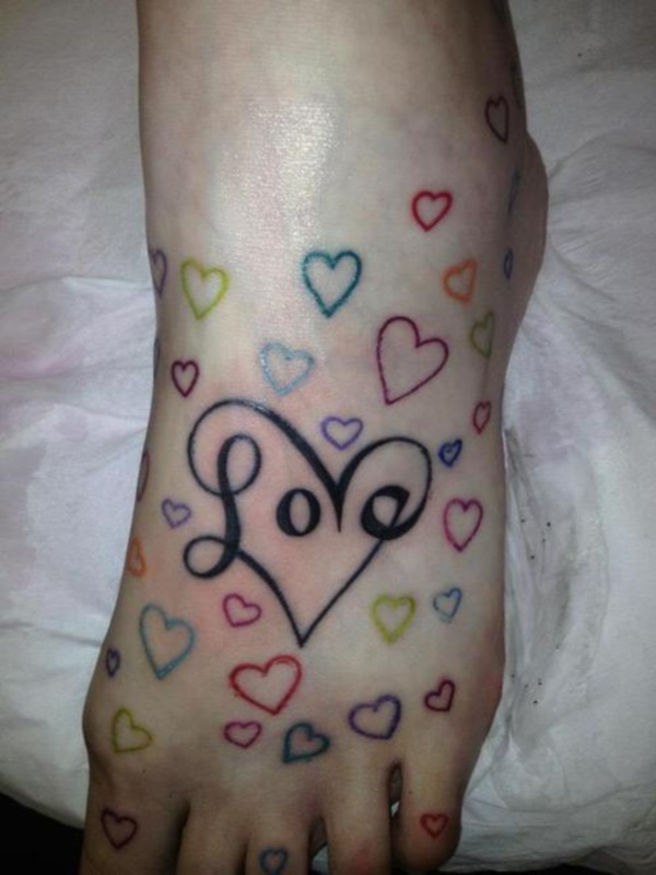 foot tattoo designs for girls 23