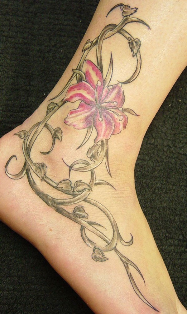 foot tattoo designs for girls 33