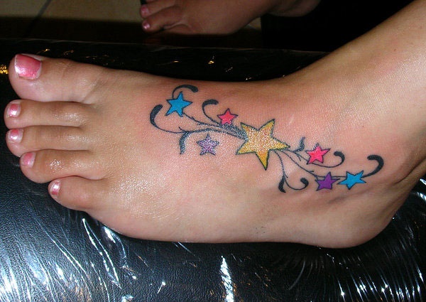 foot tattoo designs for girls 34