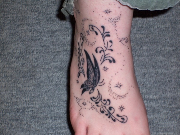 foot tattoo designs for girls 37
