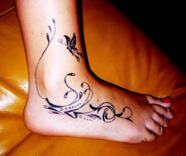 foot tattoo designs for girls 38
