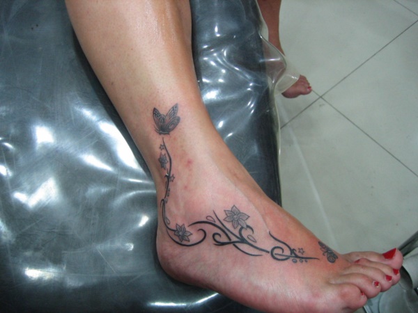 foot tattoo designs for girls 47
