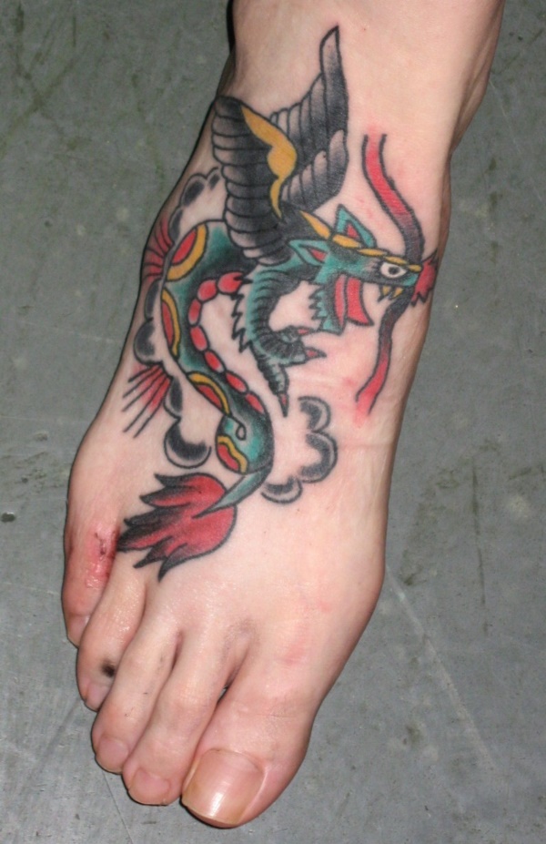foot tattoo designs for girls 48