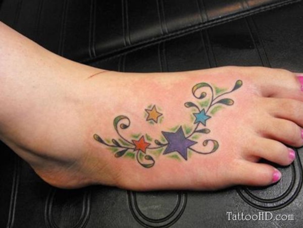 foot tattoo designs for girls 9