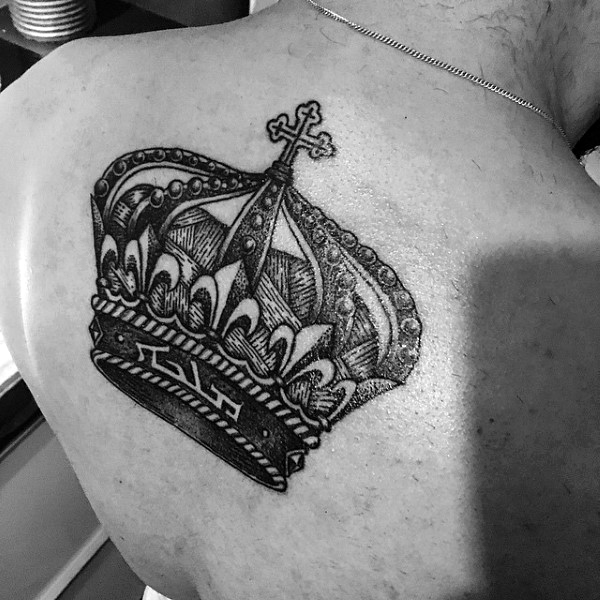 Back Crown Tattoos for Men