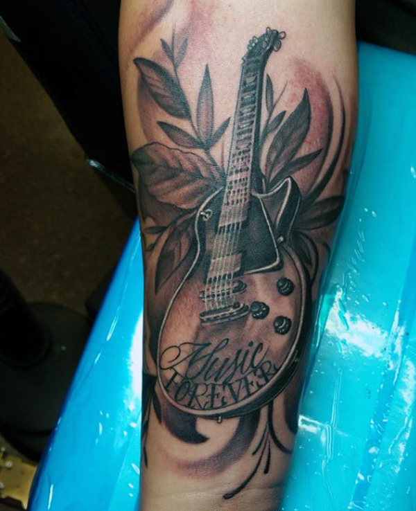 Guitar Tattoo Designs and Ideas 22