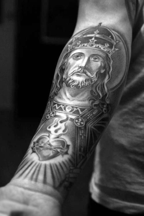Religious Crown Tattoos for Men