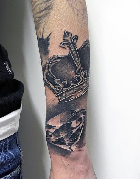 Remarkable Arm Crown Tattoos for Men